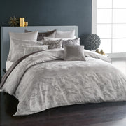 Donna Karan Luna King Duvet Cover+Two King Shams Platinum Silver