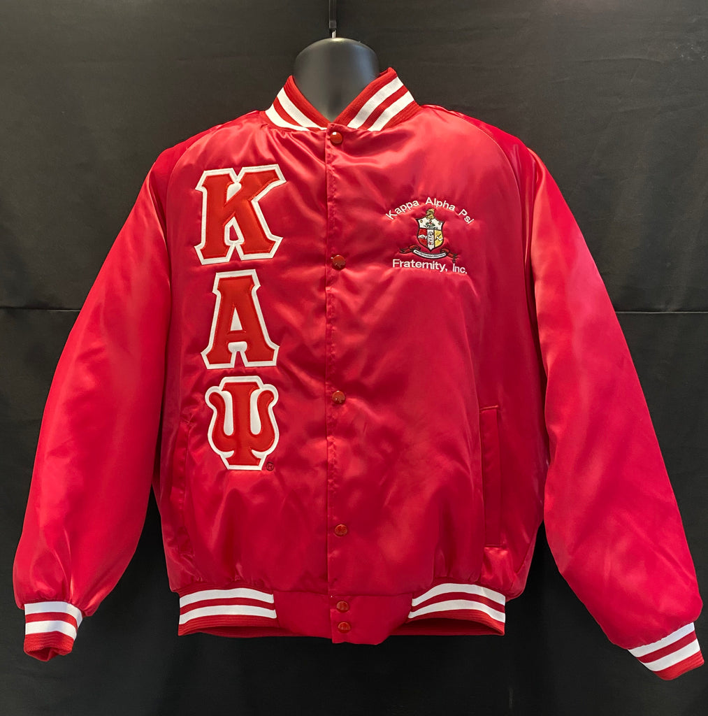 alpha kappa alpha satin bomber jacket