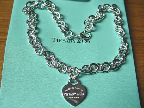 tiffany heart necklace and bracelet set