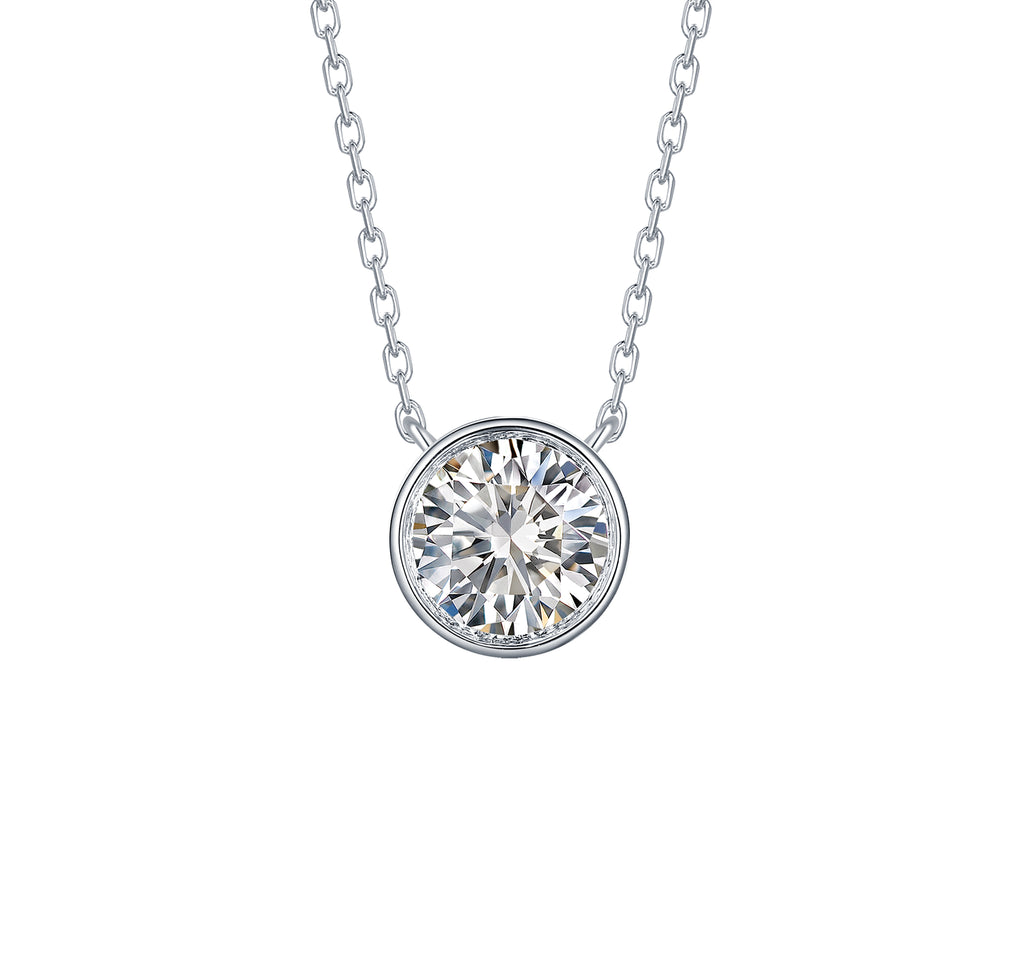 1ct Solitaire Necklace in Lab Grown Diamond–Smiling Rocks