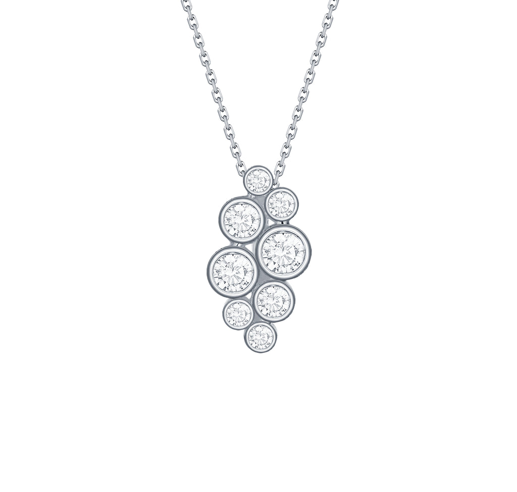 Beautiful Bubbly 0.59ct Lab Grown Diamonds Necklace–Smiling Rocks