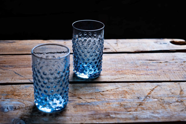 Lindean Mills Glass Tall Tumbler - Blue