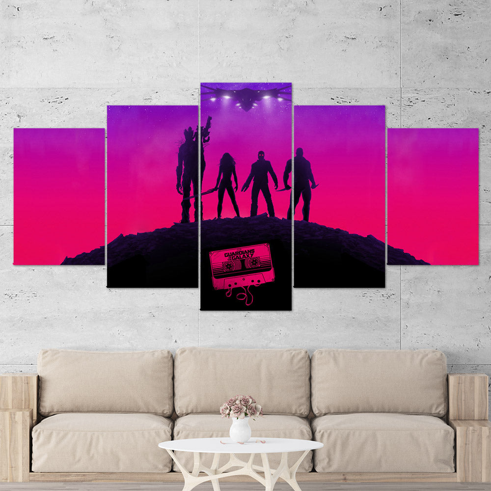 Guardians Of The Galaxy Canvas Wall Art 5 Piece Gaming Canvas