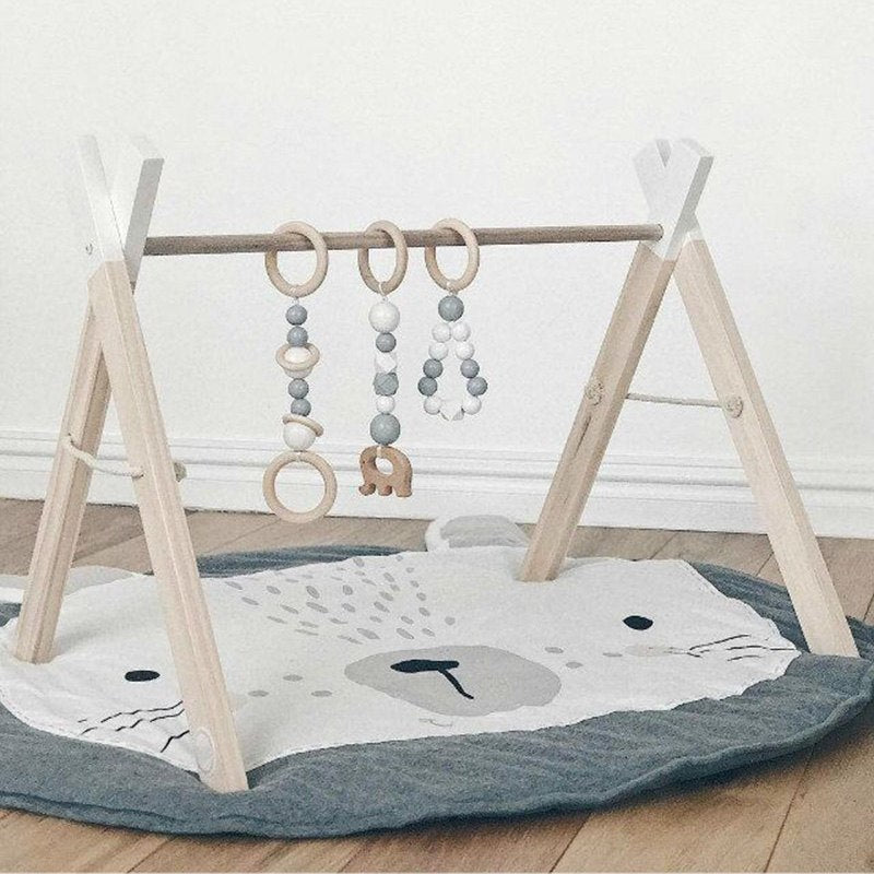 baby gym wooden frame