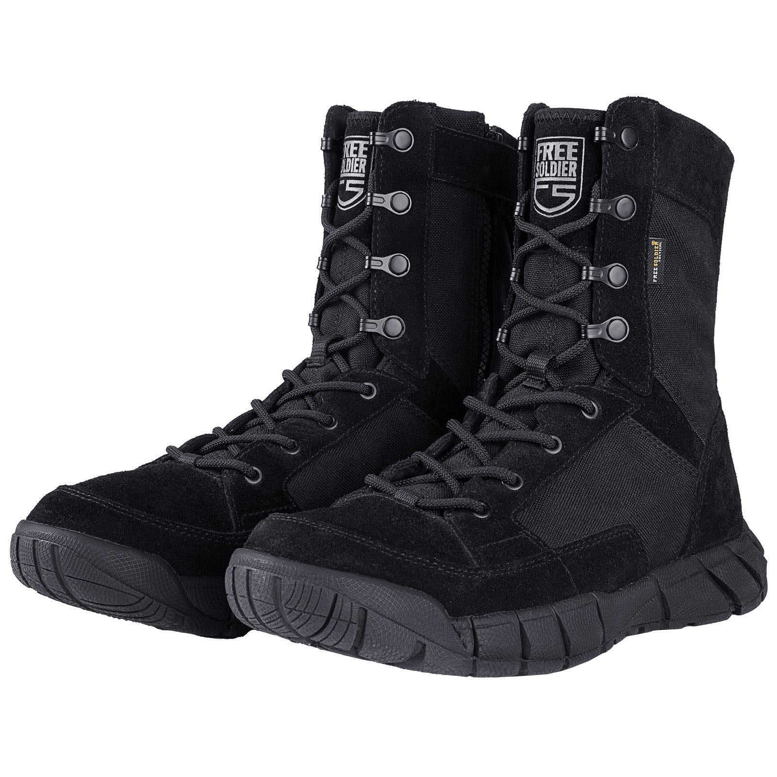 FreeSoldier Men's Tactical Military Boots, Durable & Waterproof