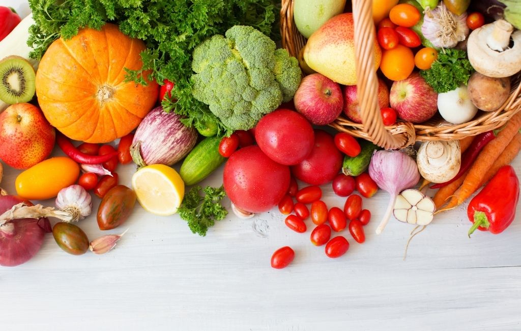 Various vegetables for salads