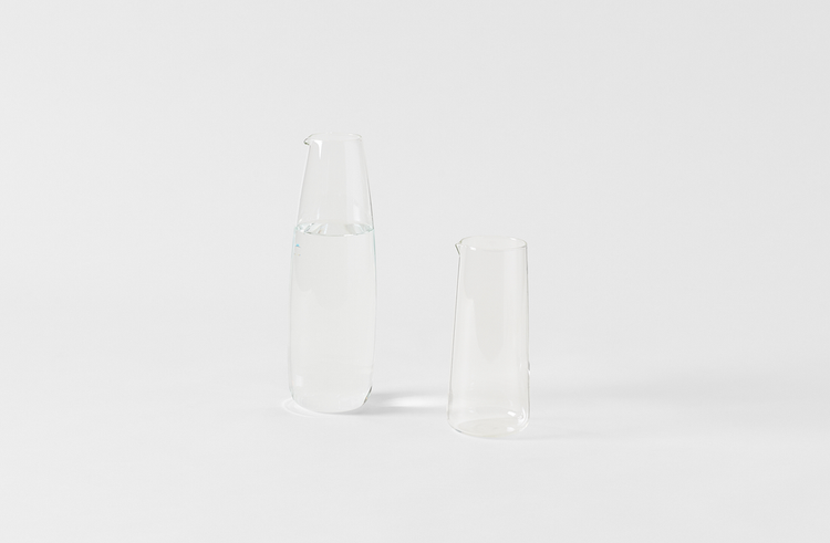 R+D Lab Luisa Clear Glass Table Carafes