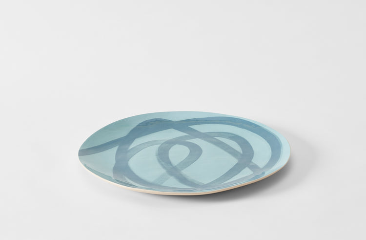 Brickett Davda Turquoise and Green Tendril Platter