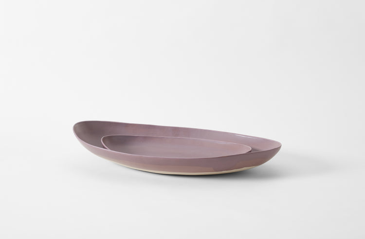 Christiane Perrochon Aubergine Long Oval Dishes