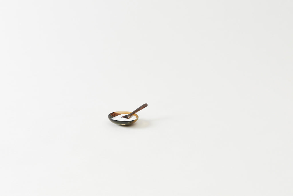 salt dish and spoon