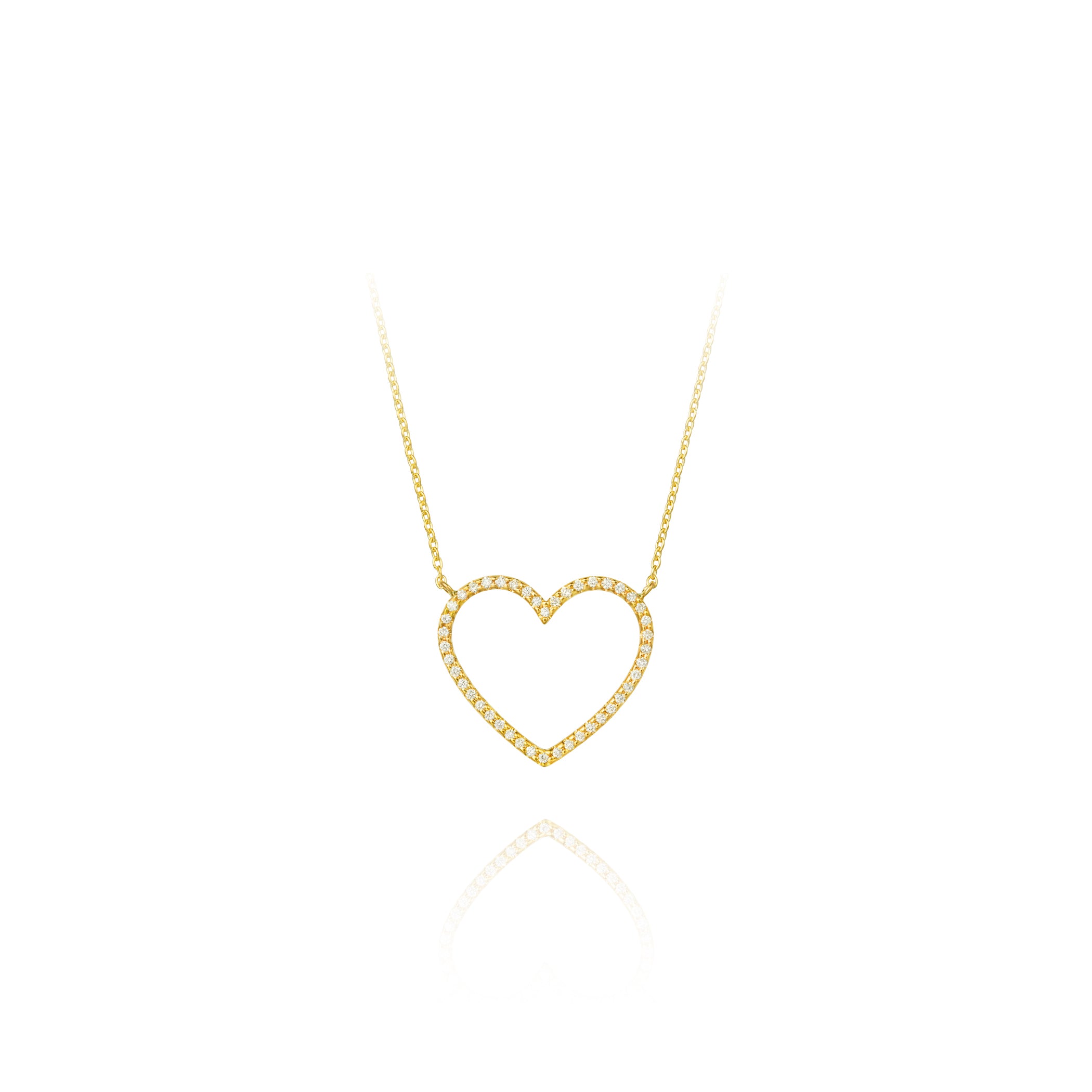 誠実 Bijou de M☆Diamond Open Heart Necklace S - 通販 - www