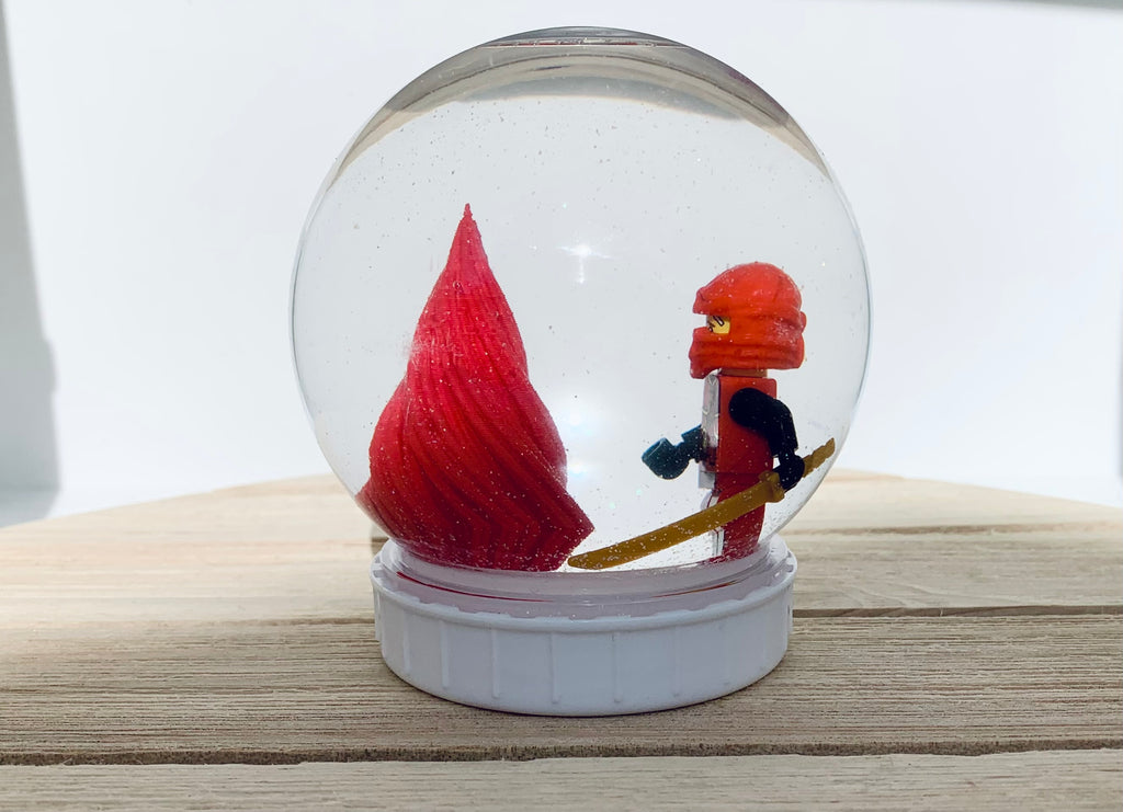 Ninjago 3D Printed DIY Snow Globe with Toybox