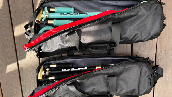 Svolta Legend Folding Scooters in Tripod Bags Cases for Travel