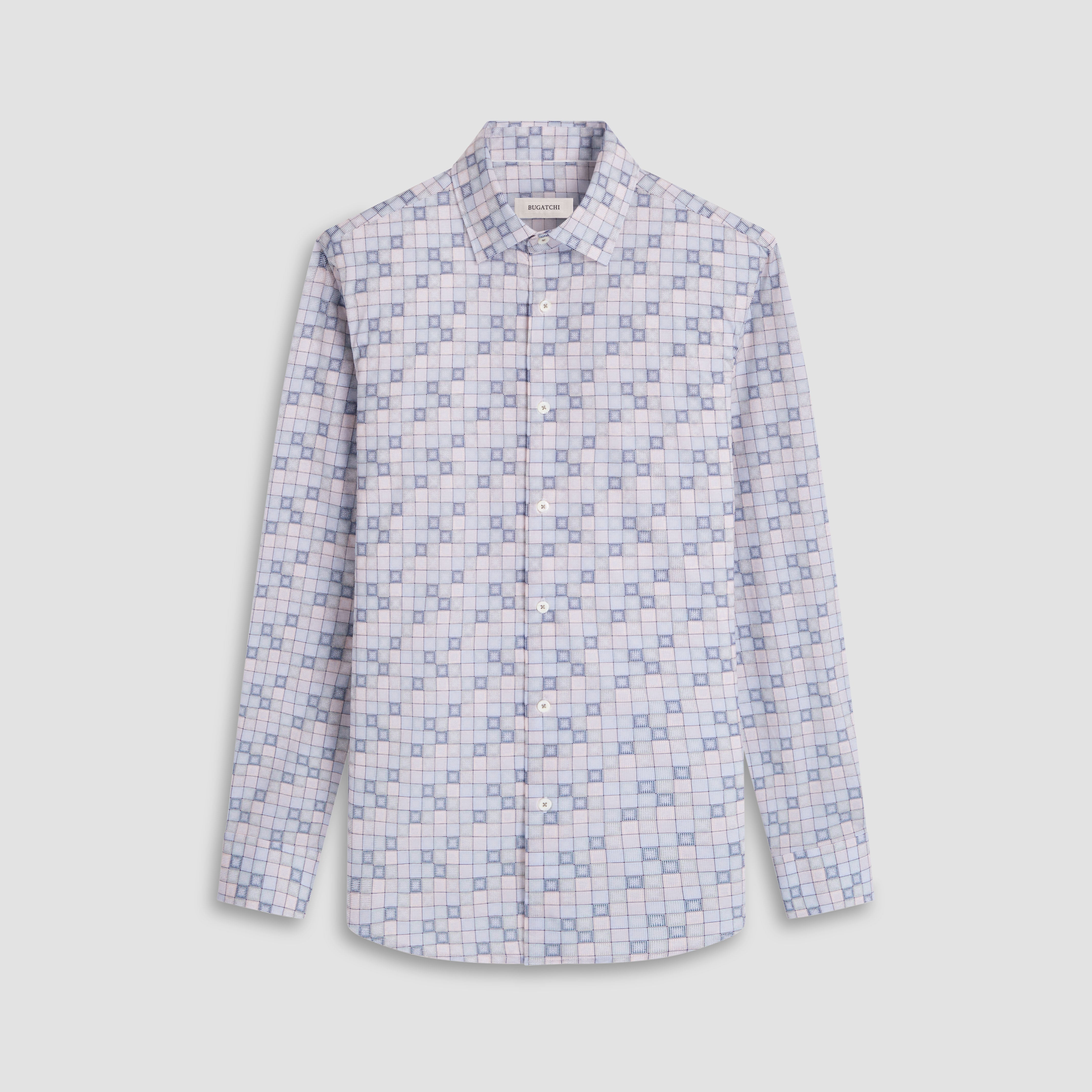 James Checkered OoohCotton Shirt - BUGATCHI product image