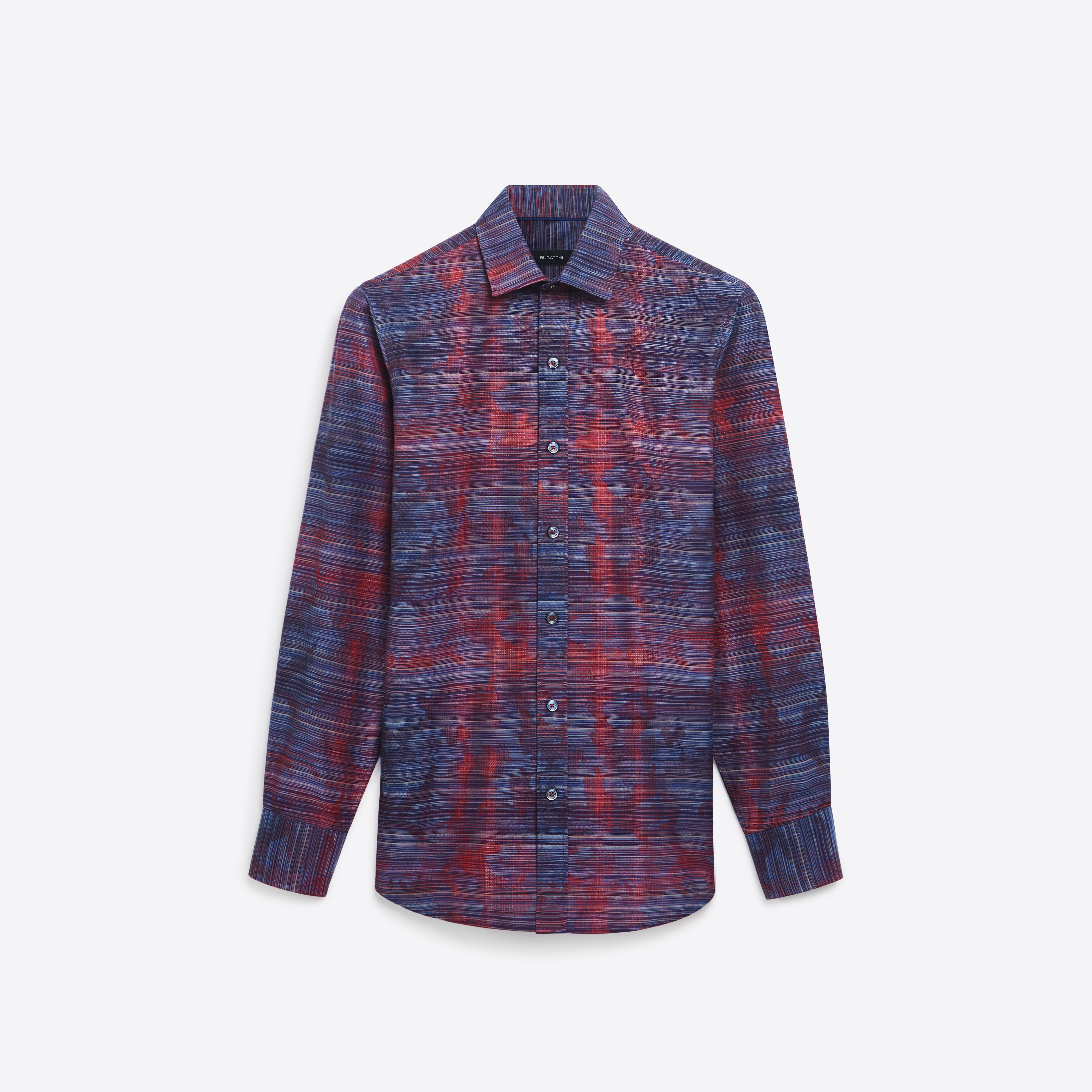 Image of Abstract Print Cotton Shirt