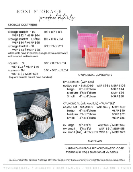 ixoq boxi containers specs