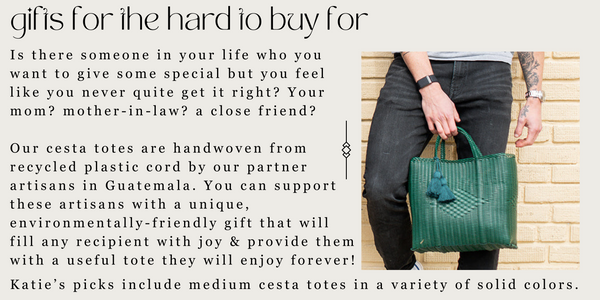 gifts for the hard to buy for handwoven from recycled plastic cord