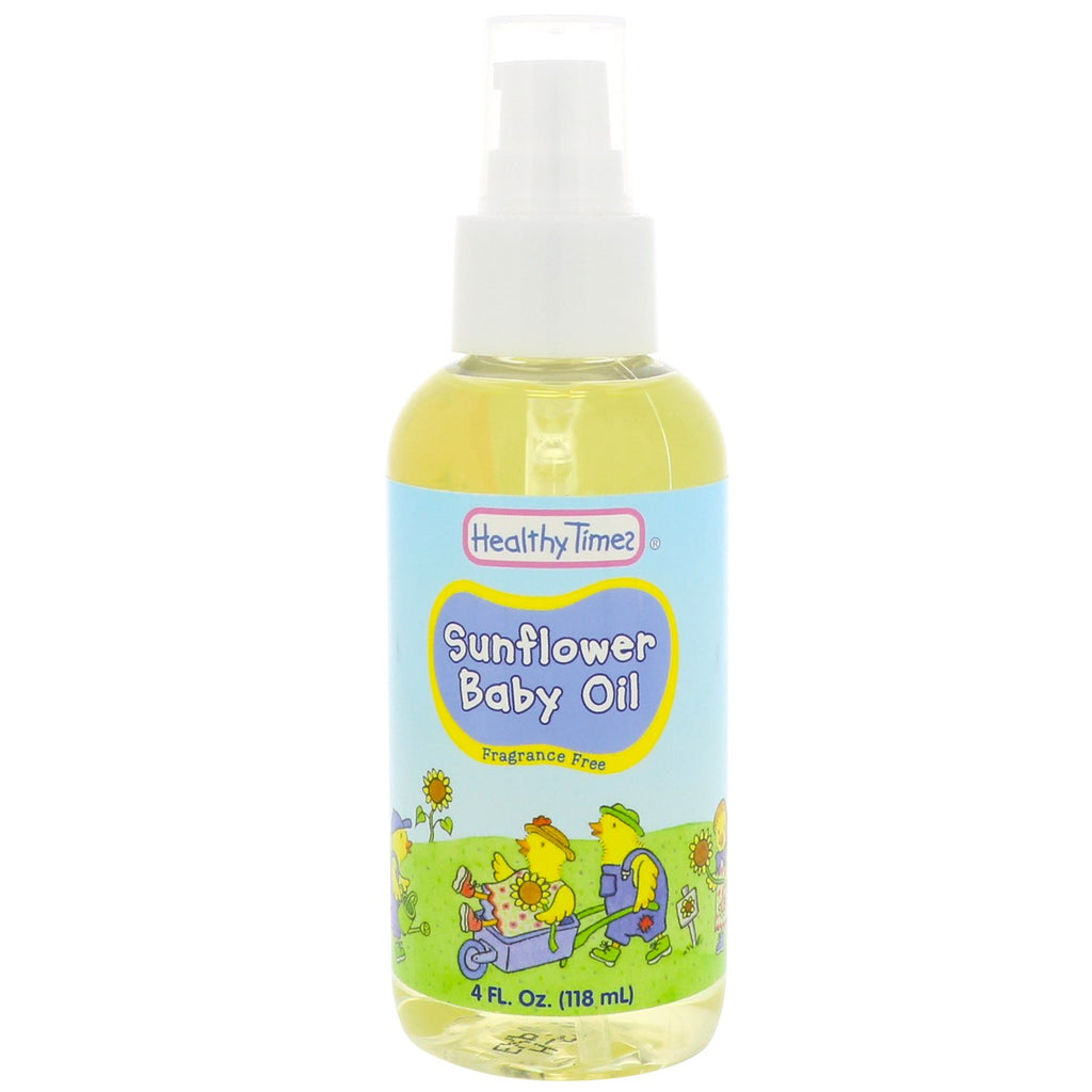 Healthy Times, Aceite de girasol para bebés, 4 fl oz (118 ml)