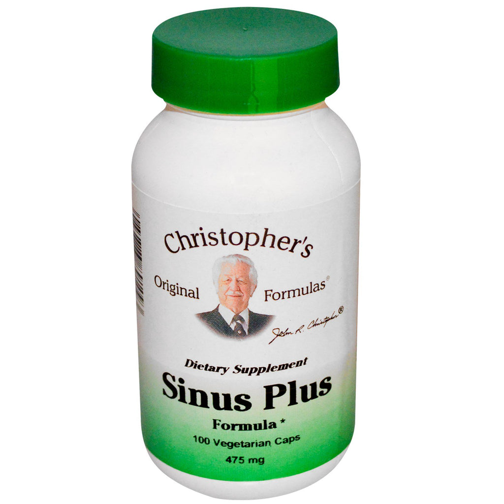 Grof vaccinatie Geestelijk Christopher's originele formules, Sinus Plus-formule, 475 mg, 100  vegetarisch