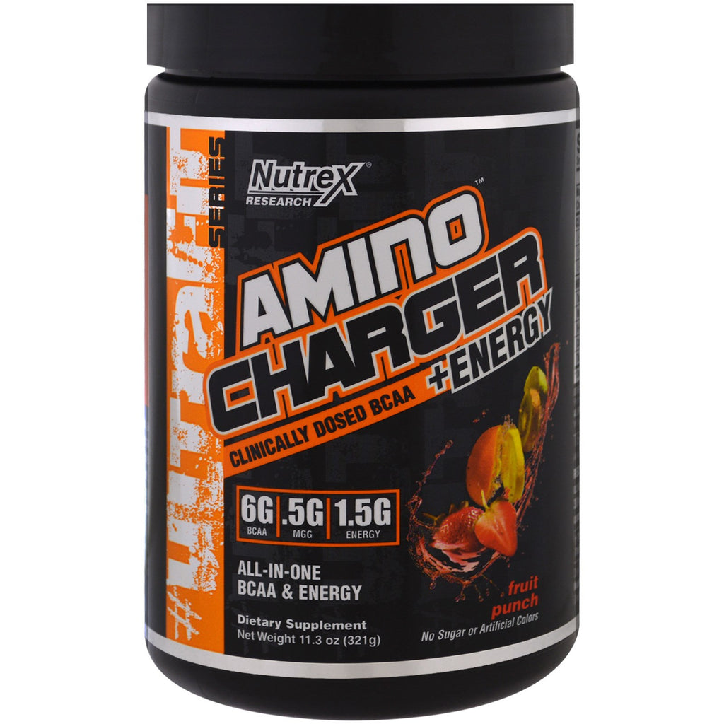 Nutrex Research, Amino Charger + Energy, Fruit Punch,  oz (321 g)
