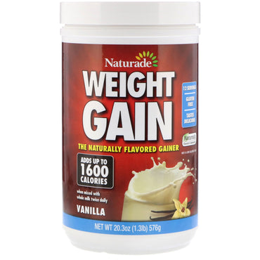 Naturade, Weight Gain, Vanilla, 20.3 oz (576 g)