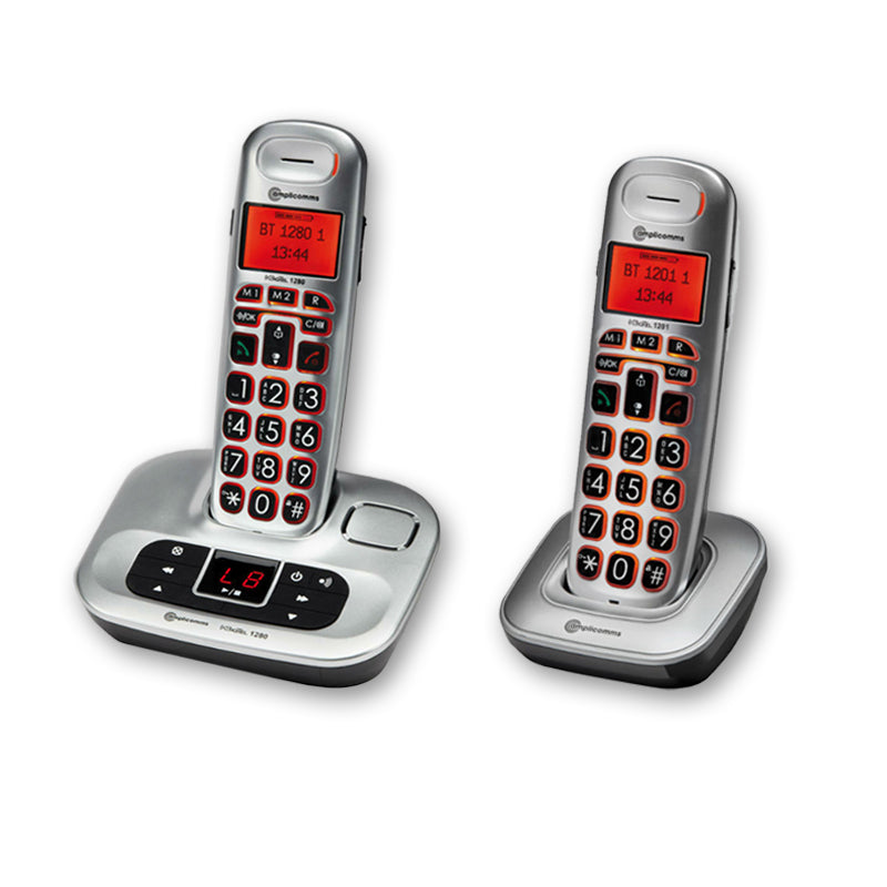 Amplicomms Dect-phone | Amplified Ring: +80dB | Mic: +30dB