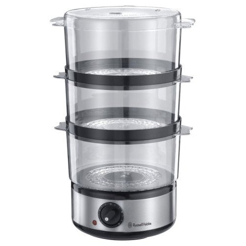 Russell Hobbs Food Steamer | 7L | 3 Tier | Brushed S/Steel