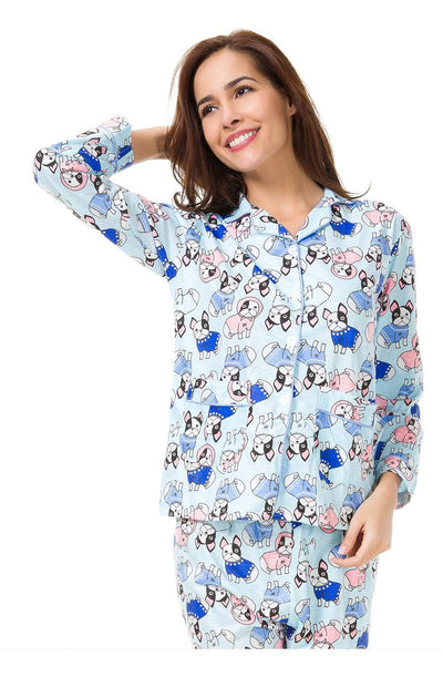 french bulldog ladies pyjamas