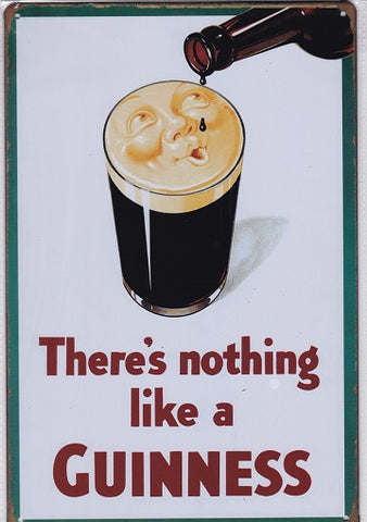 nothing like a guinness vintage metal sign