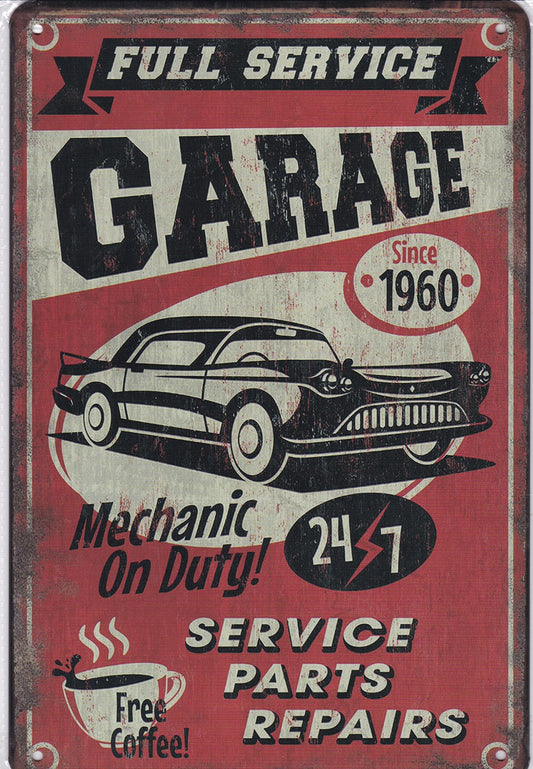 Dads Garage Vintage Metal Sign – OldnDazed