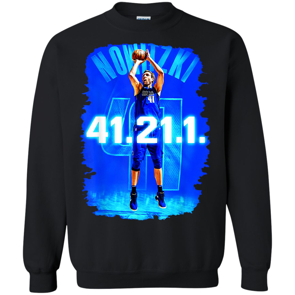 dirk nowitzki silhouette shirt