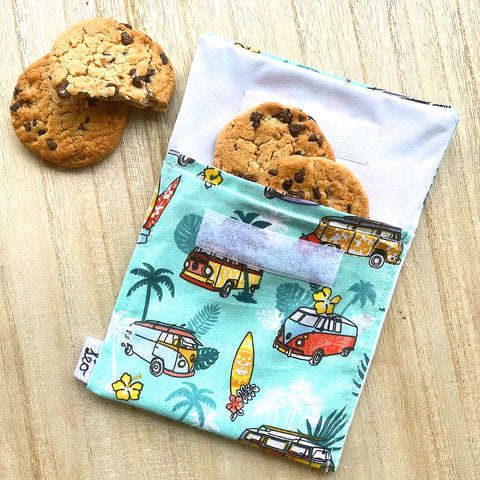 pochette avec bus et cookies