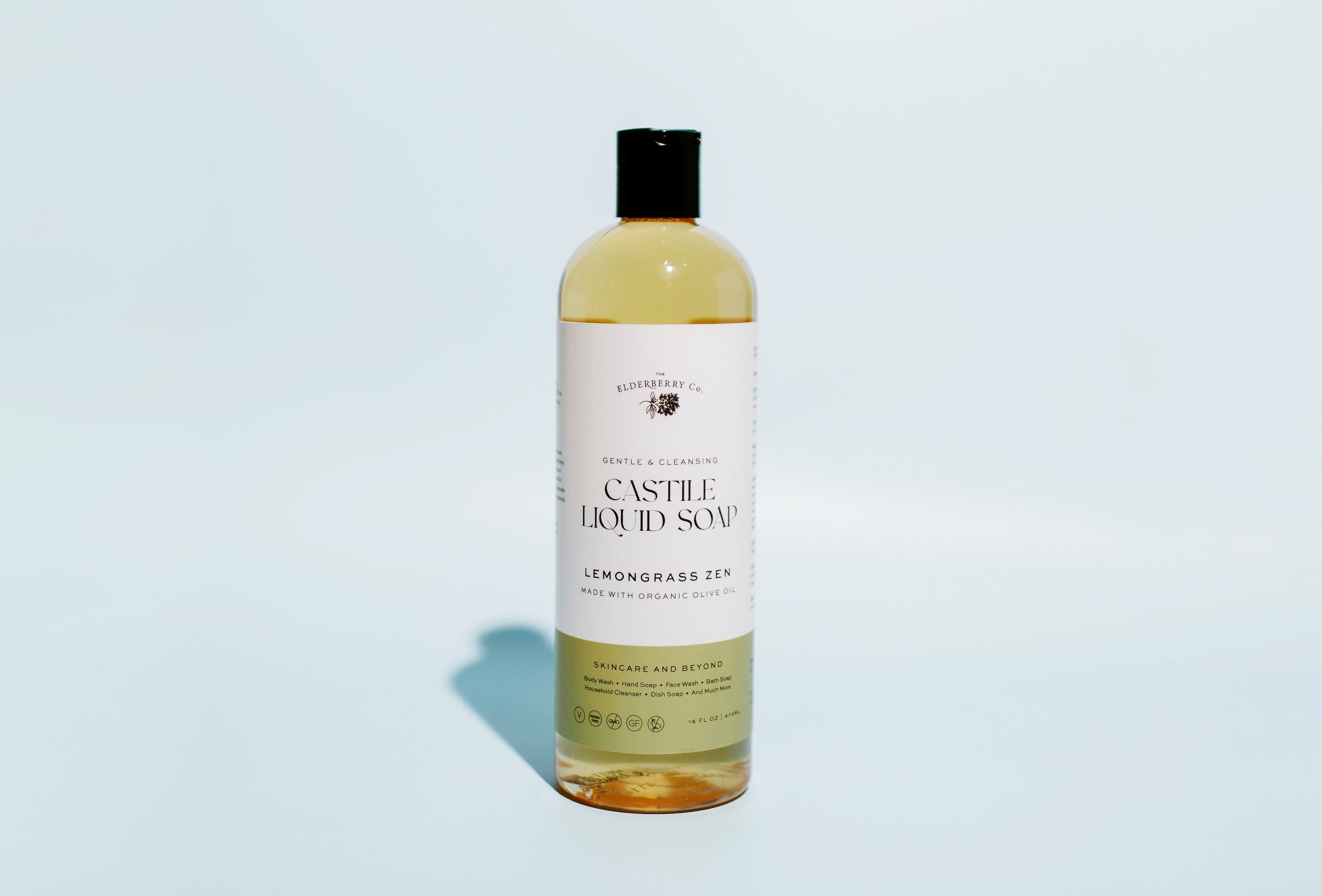 Castile Liquid Soap - Made with Organic Oils - The Elderberry Co product image