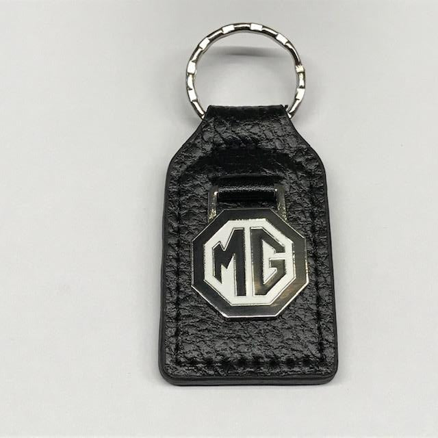 MG Key Fob, Black/White — Abingdon Spares