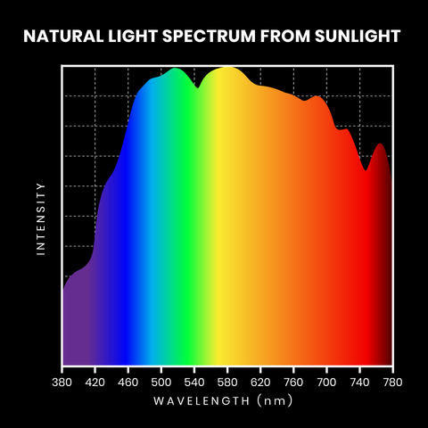 Natural Light Spectrum of Sunlight