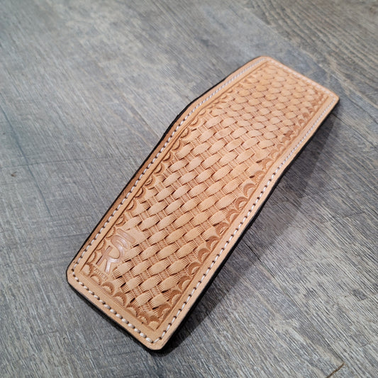 Hand-Tooled BSR Money Clip Wallet, BSR Leather Co.