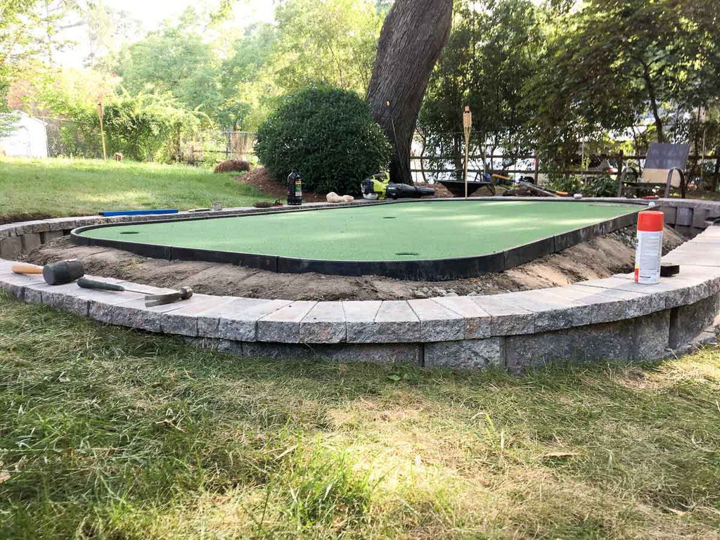 diy putting green outdoor