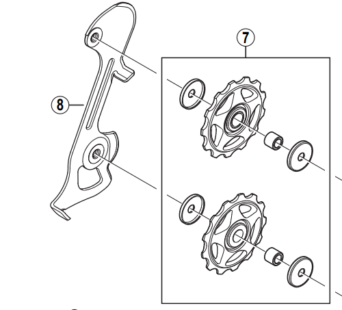 guide pulley shimano