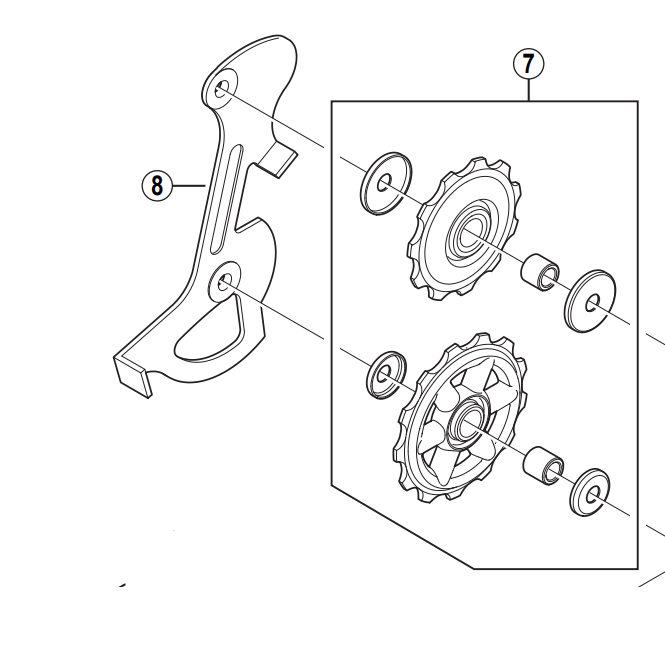 guide pulley shimano