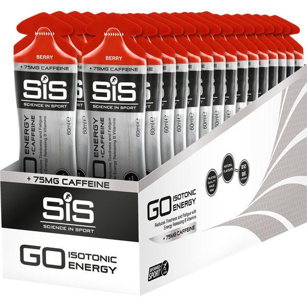 Science In Sport GO Energy + Caffeine Gel berry 60 ml tube - box of 30
