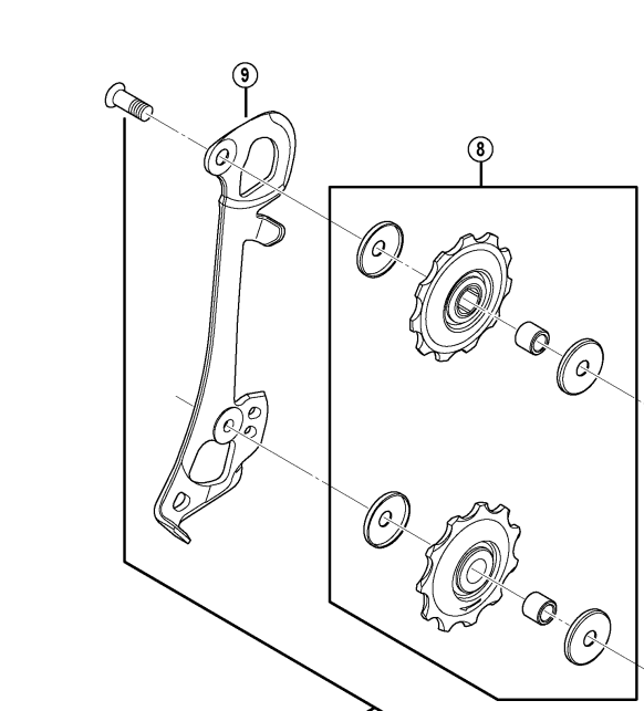 guide pulley shimano
