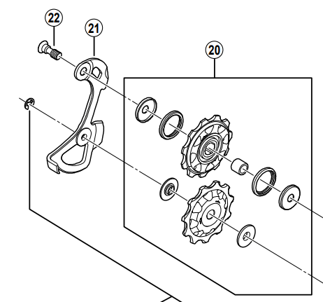 guide pulley shimano