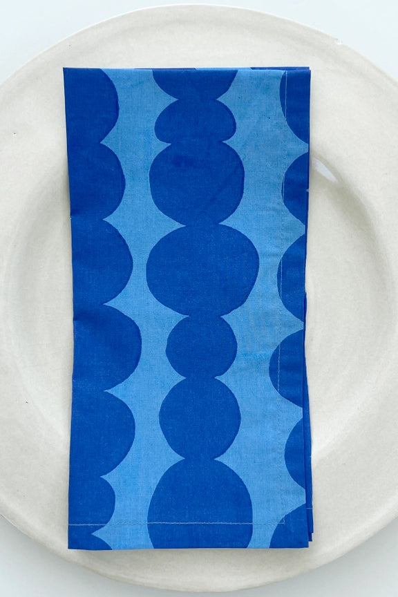 Totem Blue Set of Two Napkins