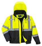 Portwest US364 Hi-Vis Premium 2-in-1 Bomber Jacket 