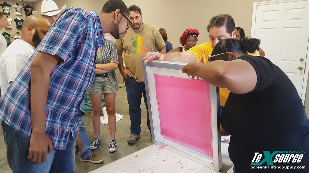 Screen Printing Classes in North Carolina, Georgia, and Texas | Texsource | How to Screen Print