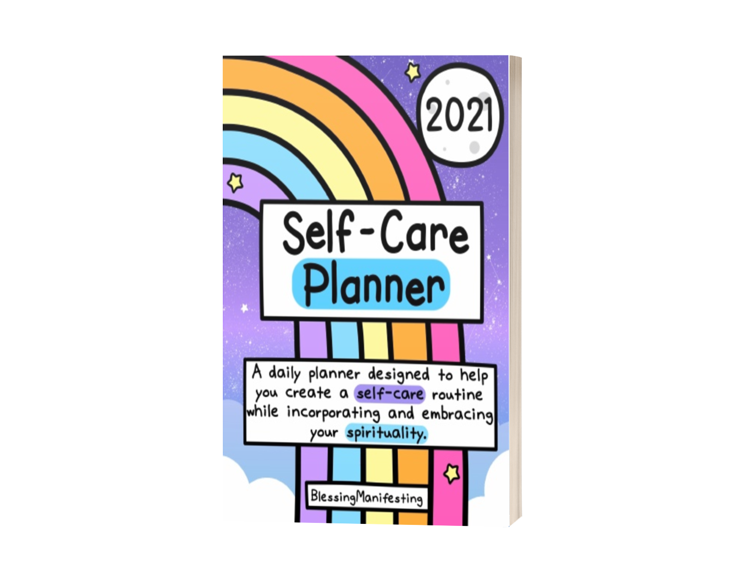 2021 Witchy Self-Care Planner (Black and White)