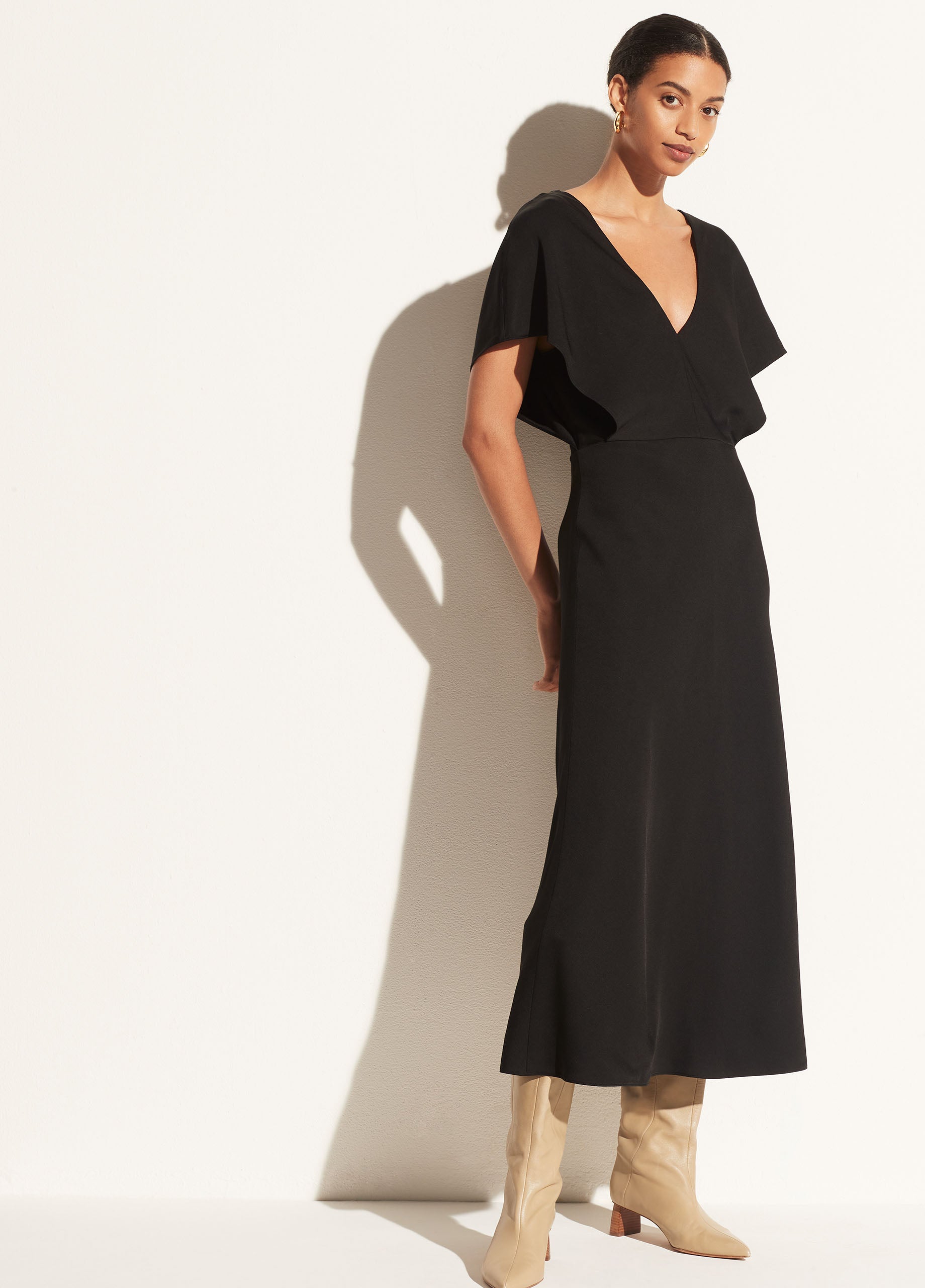 vince flutter sleeve dress