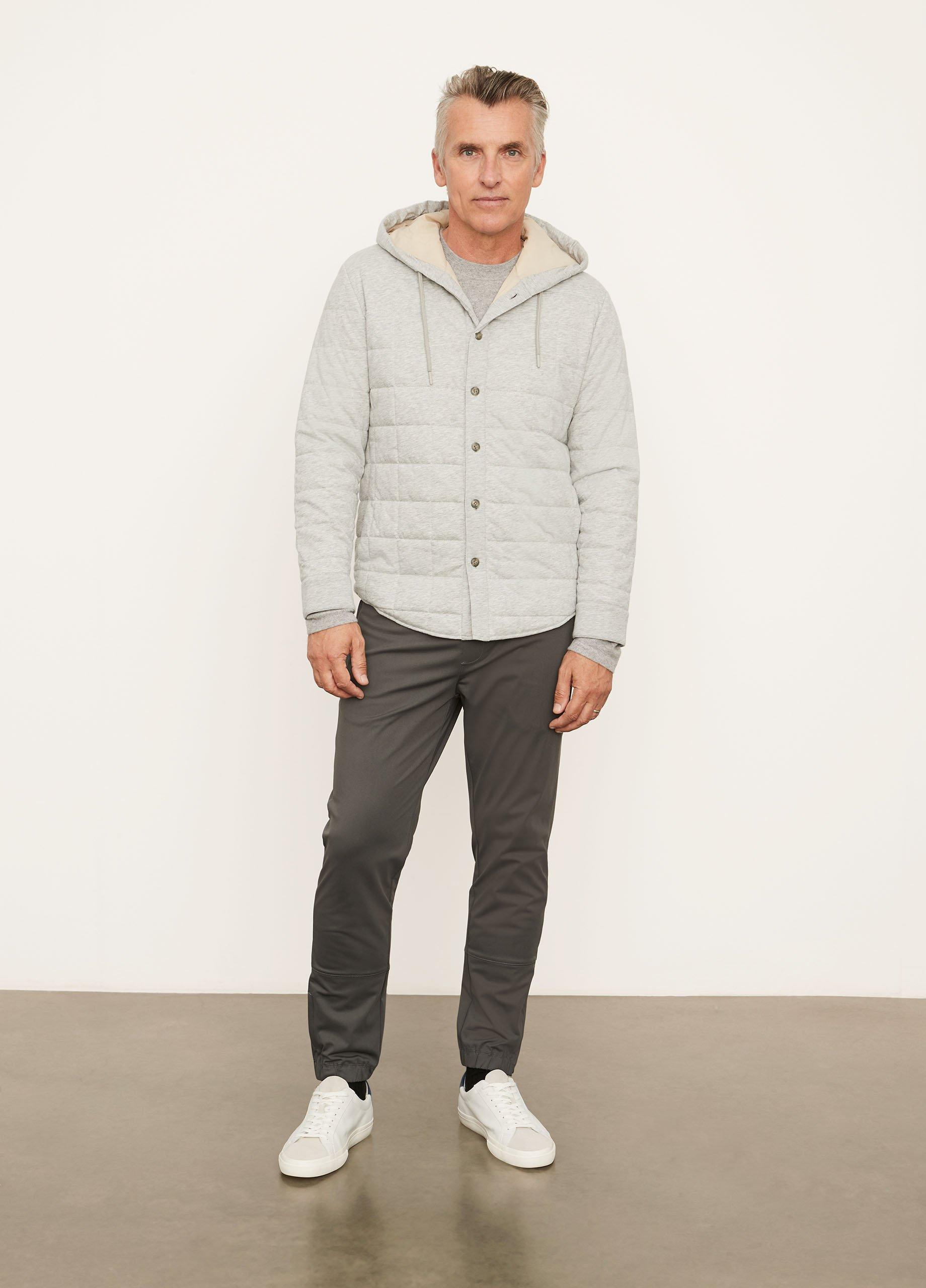 Quilted Sweatpants - Heather Grey