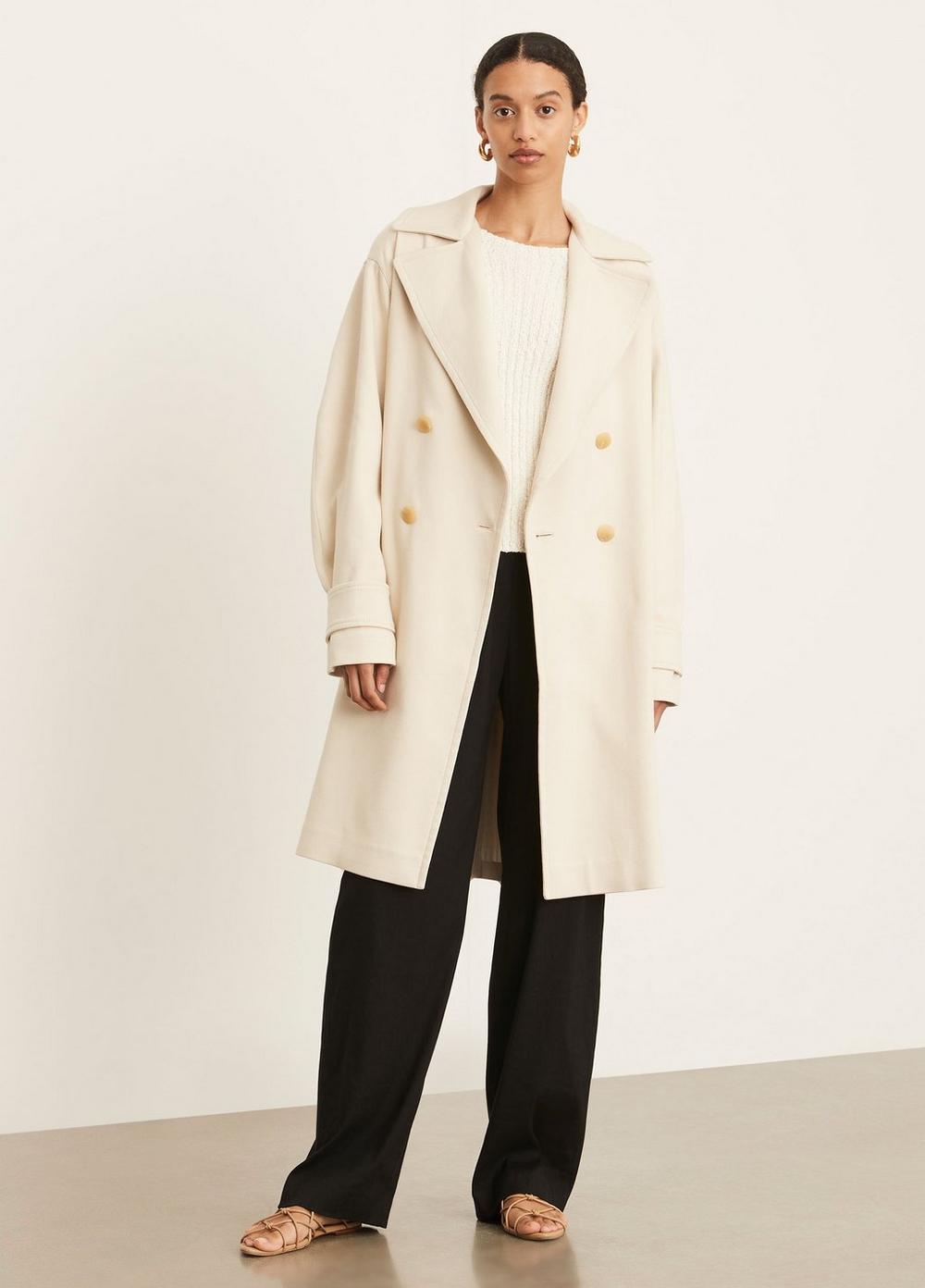 Vince | Belted Sculpture Coat in Bona | Vince Unfold