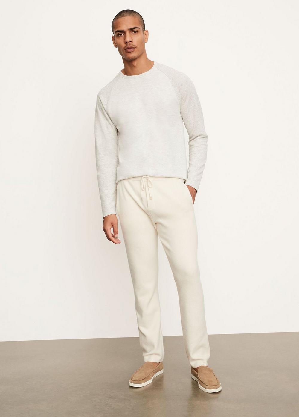 Vince M | Wool Cashmere Jogger in Sand Road/Heather Runyon | Vince Unfold